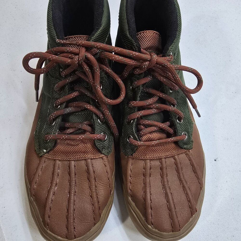 VANS Off The Wall Boots Sneakers MTE All Weather Brown Green Mens 7 Womens 8.5